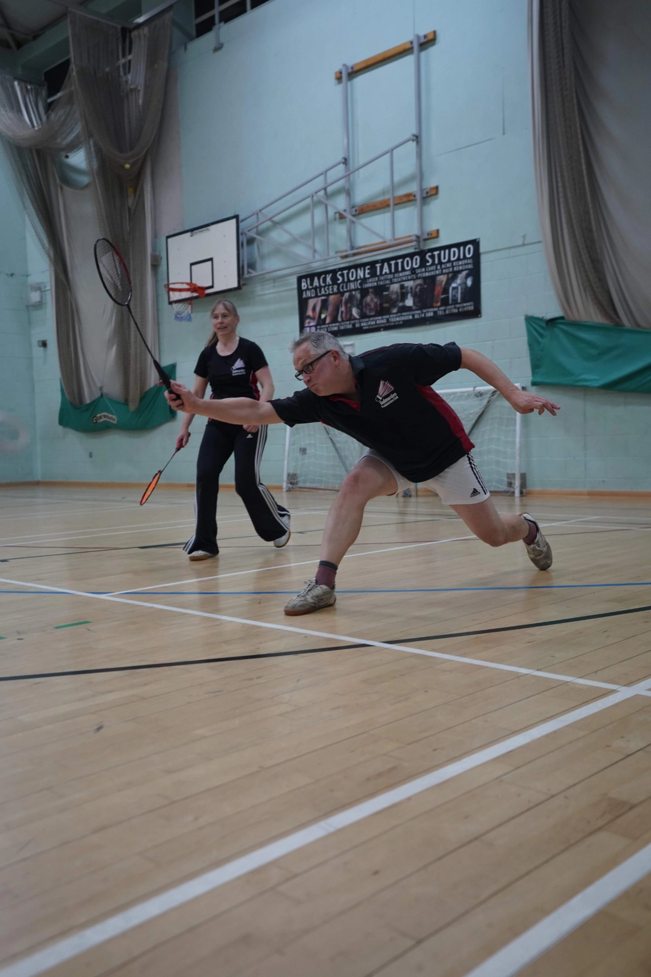 image of a badminton player